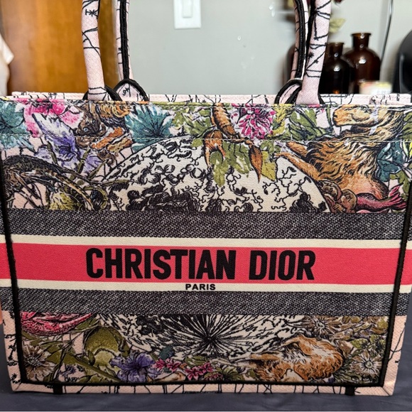 Dior Floral Multicolor Tote Bag - Picture 1 of 5